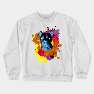 dog paint Crewneck Sweatshirt